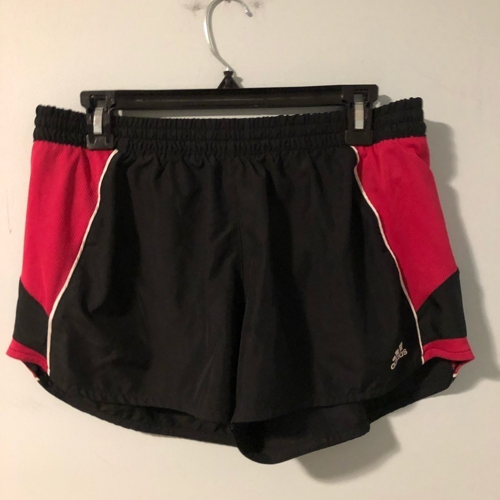 Adidas Black & Hot Pink Athletic Shorts Size Large